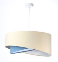 Suspension Tissu aspect velours rond &Oslash; 50 cm E27...