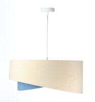 Suspension Tissu aspect velours rond Ø 50 cm E27...