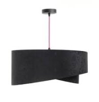 Suspension ronde Ø 50 cm Tissu aspect velours...