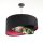 Suspension ronde Ø 50 cm Tissu aspect velours Tropical E27