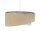 Suspension Tissu Ø 50 cm rond Aspect velours Beige Crème