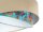 Suspension E27 ronde Ø 50 cm Tissu aspect velours beige multicolore