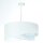 Lampe à suspendre tissu Ø 50 cm blanc bleu clair marbré rond E27