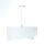 Lampe à suspendre tissu Ø 50 cm blanc bleu clair marbré rond E27