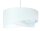 Lampe à suspendre tissu Ø 50 cm blanc bleu clair marbré rond E27