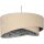 Suspension Tissu aspect velours rond Ø 50 cm Moderne E27