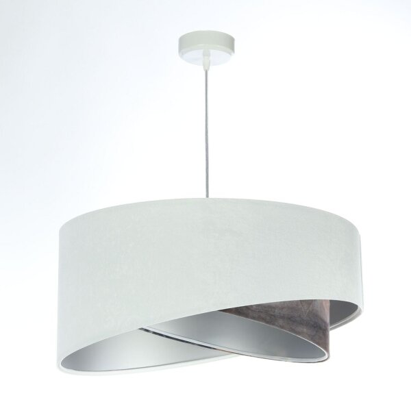 Suspension Salon rond D : 50 cm Tissu aspect velours