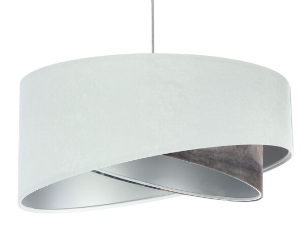 Suspension Salon rond D : 50 cm Tissu aspect velours