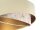 Suspension ronde D : 50 cm E27 Tissu en beige crème or