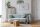 Suspension Abat-jour en tissu Ø 50 cm rond Gris Bleu clair Argent