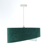 Suspension Tissu Ø 50 cm Aspect velours E27 Vert...