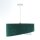 Suspension Tissu Ø 50 cm Aspect velours E27 Vert Bleu Or