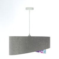 Suspension Gris Violet Argent Ø 50 cm Aspect...