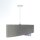 Suspension Gris Violet Argent Ø 50 cm Aspect velours Tissu