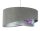 Suspension Gris Violet Argent Ø 50 cm Aspect velours Tissu