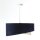 Suspension Tissu D : 50 cm Aspect velours Bleu Beige Argenté