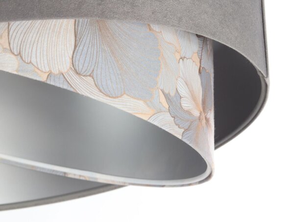 Suspension ronde D : 50 cm Tissu aspect velours KARIM