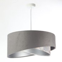 Suspension ronde D : 50 cm Tissu aspect velours KARIM