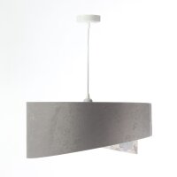 Suspension ronde D : 50 cm Tissu aspect velours KARIM