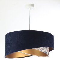 Suspension E27 ronde &Oslash; 50 cm Tissu aspect velours...