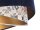Suspension E27 ronde Ø 50 cm Tissu aspect velours KARIM
