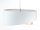 Suspension Blanc Crème E27 rond Ø 50 cm Tissu aspect velours