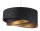 Suspension noir marbré or E27 aspect velours