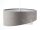 Suspension Gris Blanc Ø 50 cm Abat-jour en tissu aspect velours