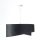 Suspension Noir Argent E27 D : 50 cm Tissu aspect velours