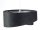 Suspension Noir Argent E27 D : 50 cm Tissu aspect velours