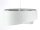 Suspension Blanc Gris Argent E27 rond D : 50 cm Tissu