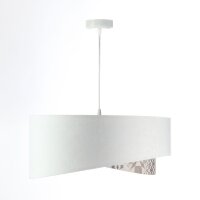 Lampe à suspendre Blanc Beige Argent E27 Ø...