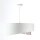 Lampe à suspendre Blanc Beige Argent E27 Ø 50 cm Tissu aspect velours
