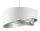 Lampe à suspendre Blanc Beige Argent E27 Ø 50 cm Tissu aspect velours