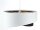 Suspension E27 ronde Ø 50 cm tissu blanc noir or