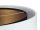Suspension E27 ronde Ø 50 cm tissu blanc noir or