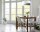 Suspension E27 ronde Ø 50 cm tissu blanc noir or
