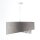 Suspension Abat-jour en tissu Ø 50 cm Gris Beige Argent E27