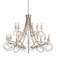 Lustre en argent doré avec cristal grand CANDELA 4