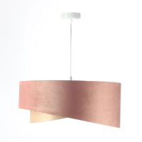 Suspension Rose Beige Bleu clair Ø 50 cm Abat-jour...