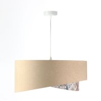 Lampe à suspendre Abat-jour en tissu aspect...