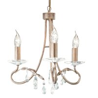 Lustre en métal argenté or Ø36cm...