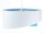 Suspension ronde Ø 50 cm E27 Blanc Bleu Tissu Aspect velours