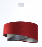 Suspension Tissu &Oslash; 50 cm Rouge-Brun Gris Argent...