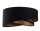 Lampe à suspendre E27 ronde Ø 50 cm Noir Or Tissu Dentelle Moderne