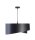 Suspension noir cuivre Ø 50 cm Latex E27 rond