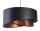 Suspension noir cuivre Ø 50 cm Latex E27 rond