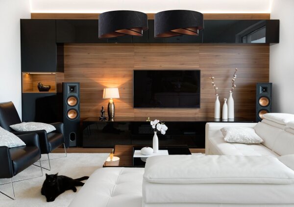 Suspension ronde tissu D : 50 cm E27 en noir cuivre