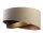 Suspension ronde D : 50 cm E27 Tissu Beige Noir Or