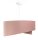 Suspension D : 50 cm E27 Rose Bleu clair Tissu aspect velours